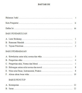 Contoh daftar isi kliping bahasa indonesia